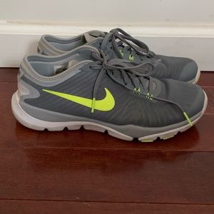Nike Flex Supreme TR 4 Gray Neon Sneakers